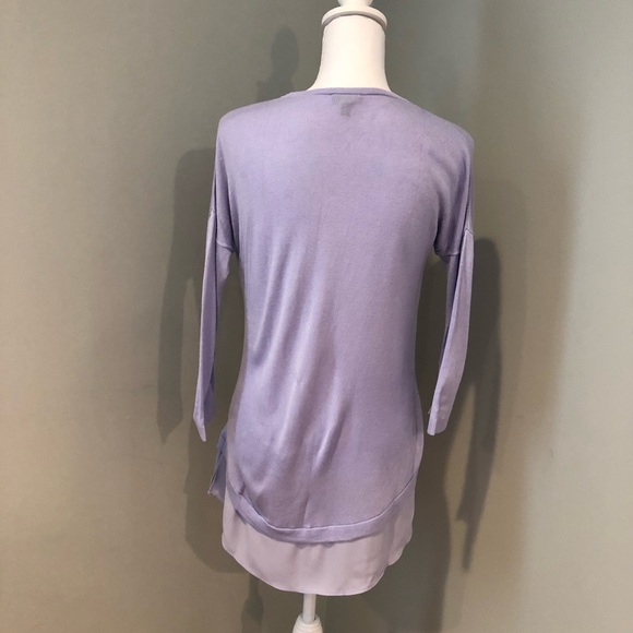 Express Lavender Scoop Neck Tunic Sweater size Medium - Picture 2 of 8